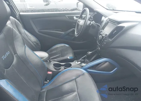 2013 Hyundai Veloster Turbo W/Blue z USA, uszkodzony, nr VIN KMHTC6AE1DU110308